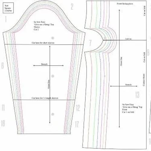 의상패턴/기계도안